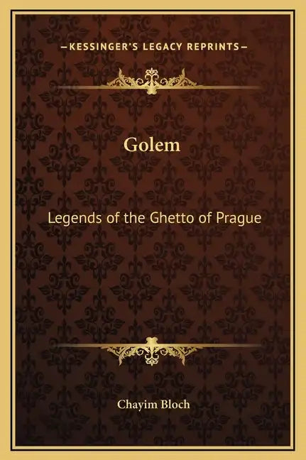 Golem: Legends of the Ghetto of Prague - Hardcover