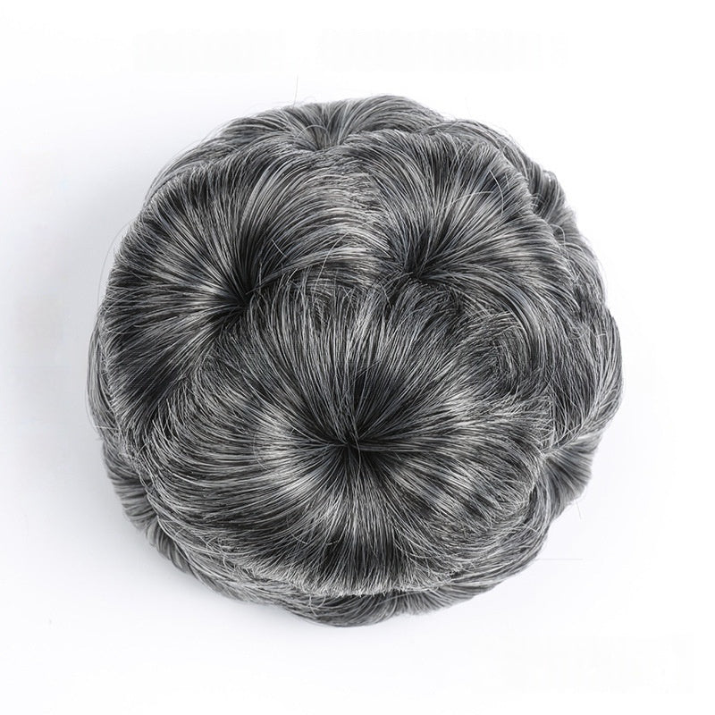 High Temperature Silk Wig Hair Ring, Hair Bun, Nine Flower Ball Head Bridal Costume Plate