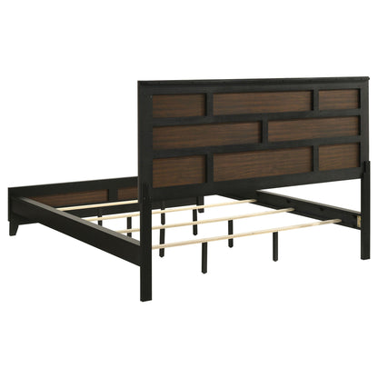 Watson Wood California King Panel Bed Grey Oak