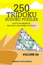 250 Tridoku Sudoku Puzzles: Easy to Medium Triangular Sudoku Puzzles - Paperback