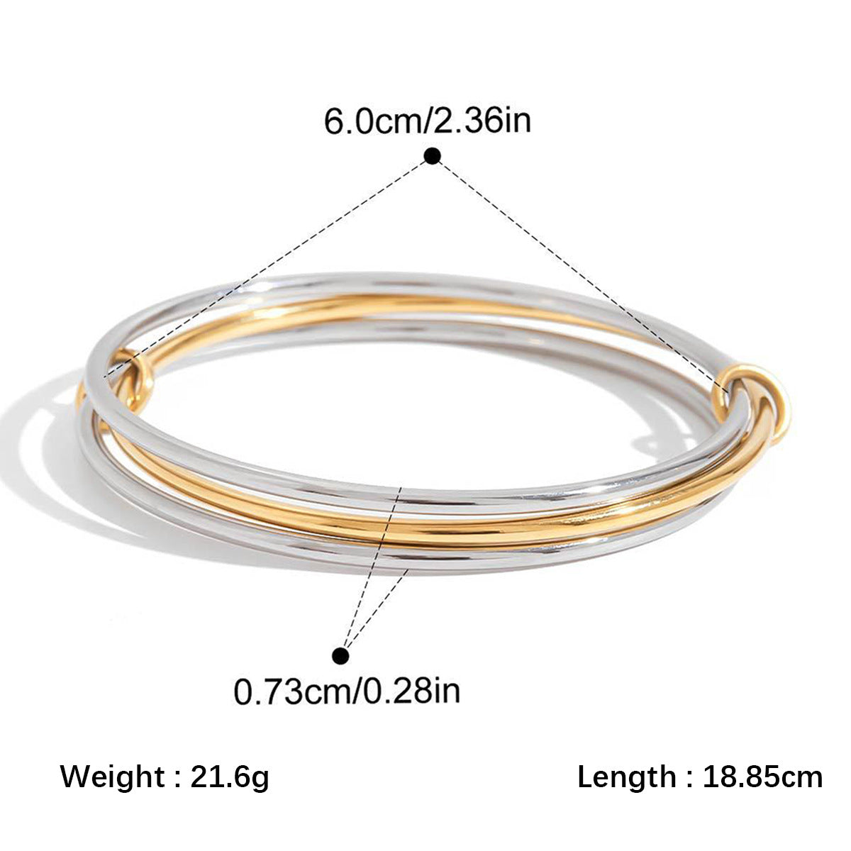 High-end Stainless Steel Zircon Bracelet That Wont Fade