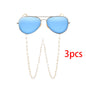 Simple fashion pearl glasses chain