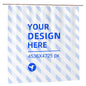 Create Your Own 72x72in Waterproof Quick Dry Bathroom Shower Curtain