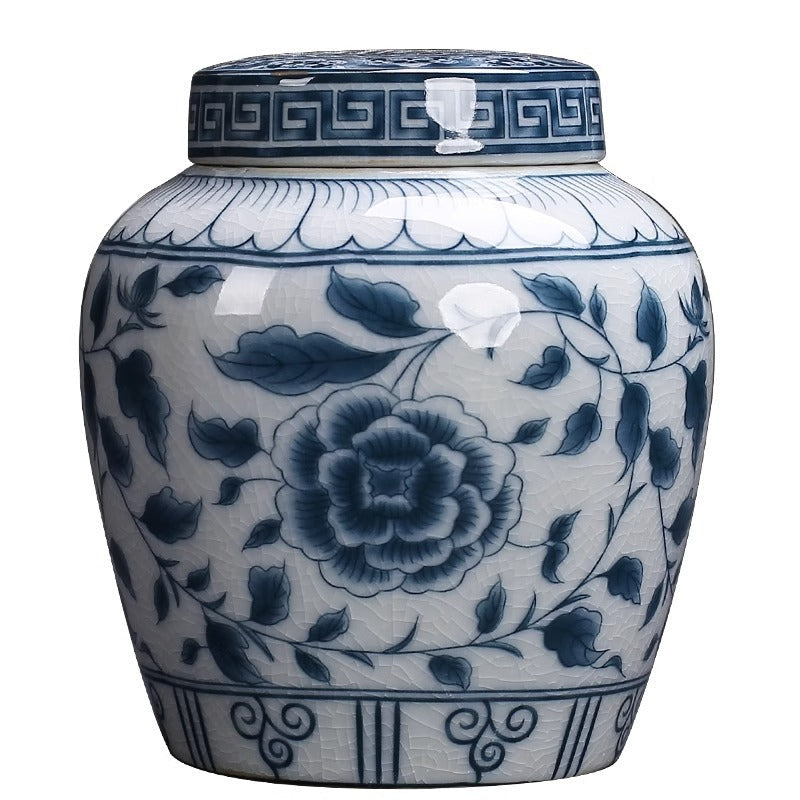 Ge Kiln Porcelain Tea Jar with Seal