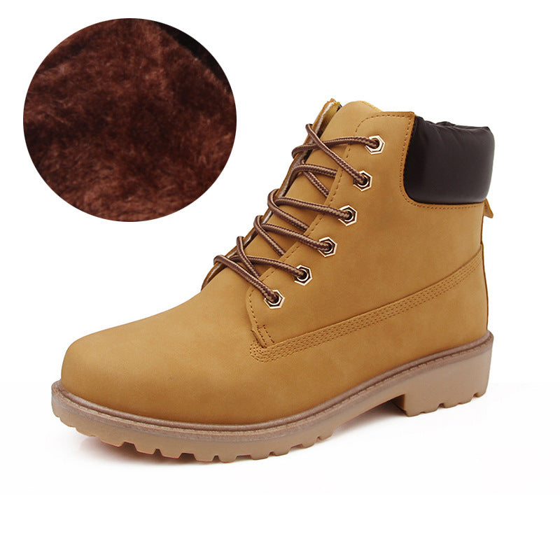 Mens CottonQuilted Dr MartensStyle BootsHighTop Casual Work Boots