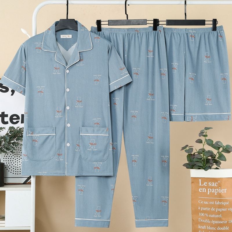 Men's Summer Short-sleeve Pants For Spring And Autumn