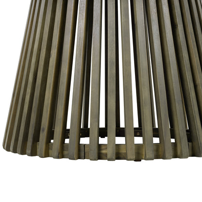 Outdoor Dining Set Acacia Wood 5 Piece Round Table