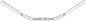 MSW 25.4 Urban Cruiser Bar 620mm Wide 55mm Rise 40 degreeSweep Silver