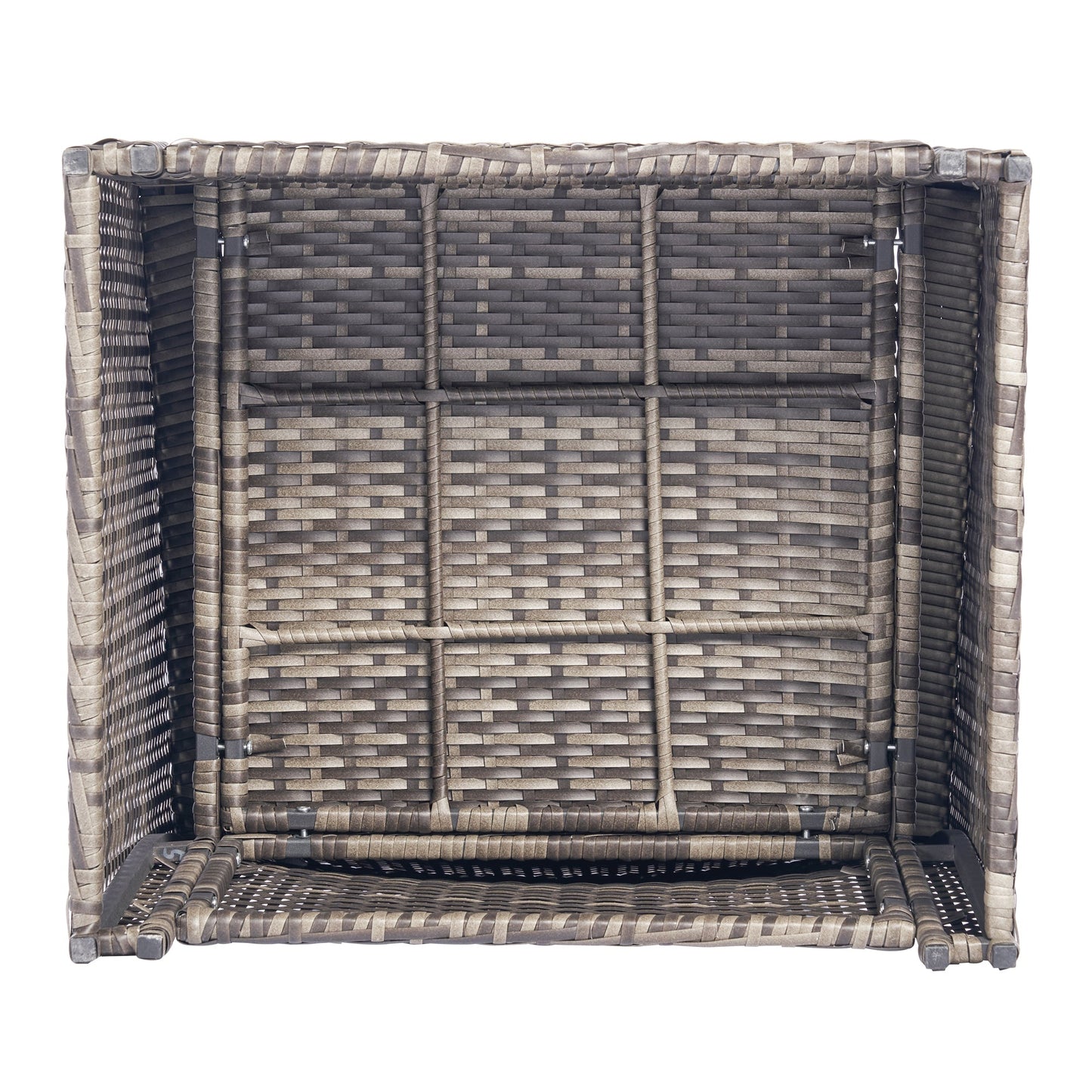 Outdoor Patio Rattan Wicker Set 2 Seat Light Blue