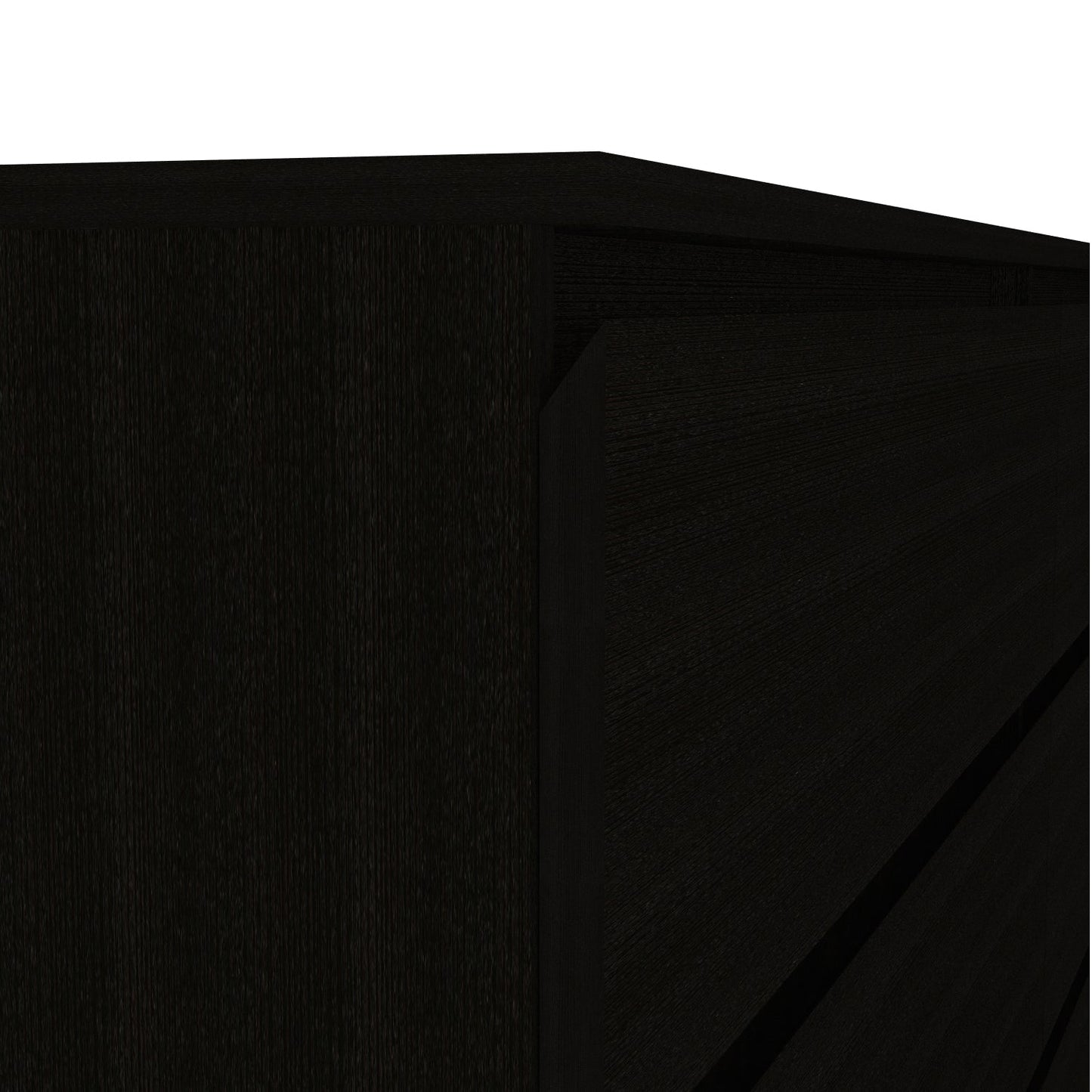 Dresser Minimalist 6-Drawer Wenge Particle Board Melamine Metal Legs 60.4 In