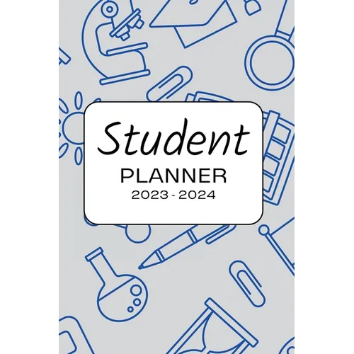 2023 - 2024 Student Planner for Middle & High School Students in Blue - Paperback
