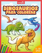 Dinosaurios para colorear: Mi gran libro de dinosaurios para colorear. Imágenes únicas e interesantes datos de los dinosaurios más famosos. Para - Paperback