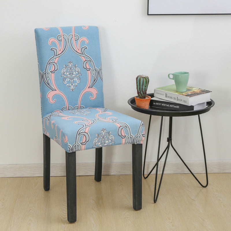 New Chair Cover Printed Chair Cover Elastic Antifouling Hotel Household Chair Cushion Protective Cover