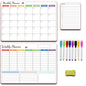 Calendar Magnetic White-board Wall Sticker Learning Schedule Refridgerator Magnets Message Board