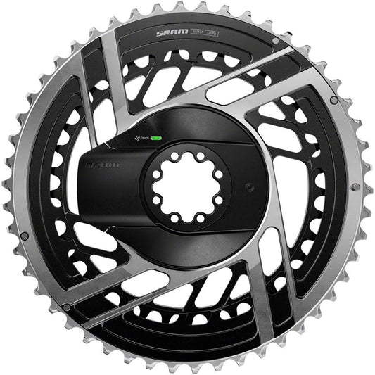 SRAM RED AXS 2x Power Meter Chainring Kit - 50/37t 2x12-Speed 8-Bolt Direct Mount BLK/Silver E1