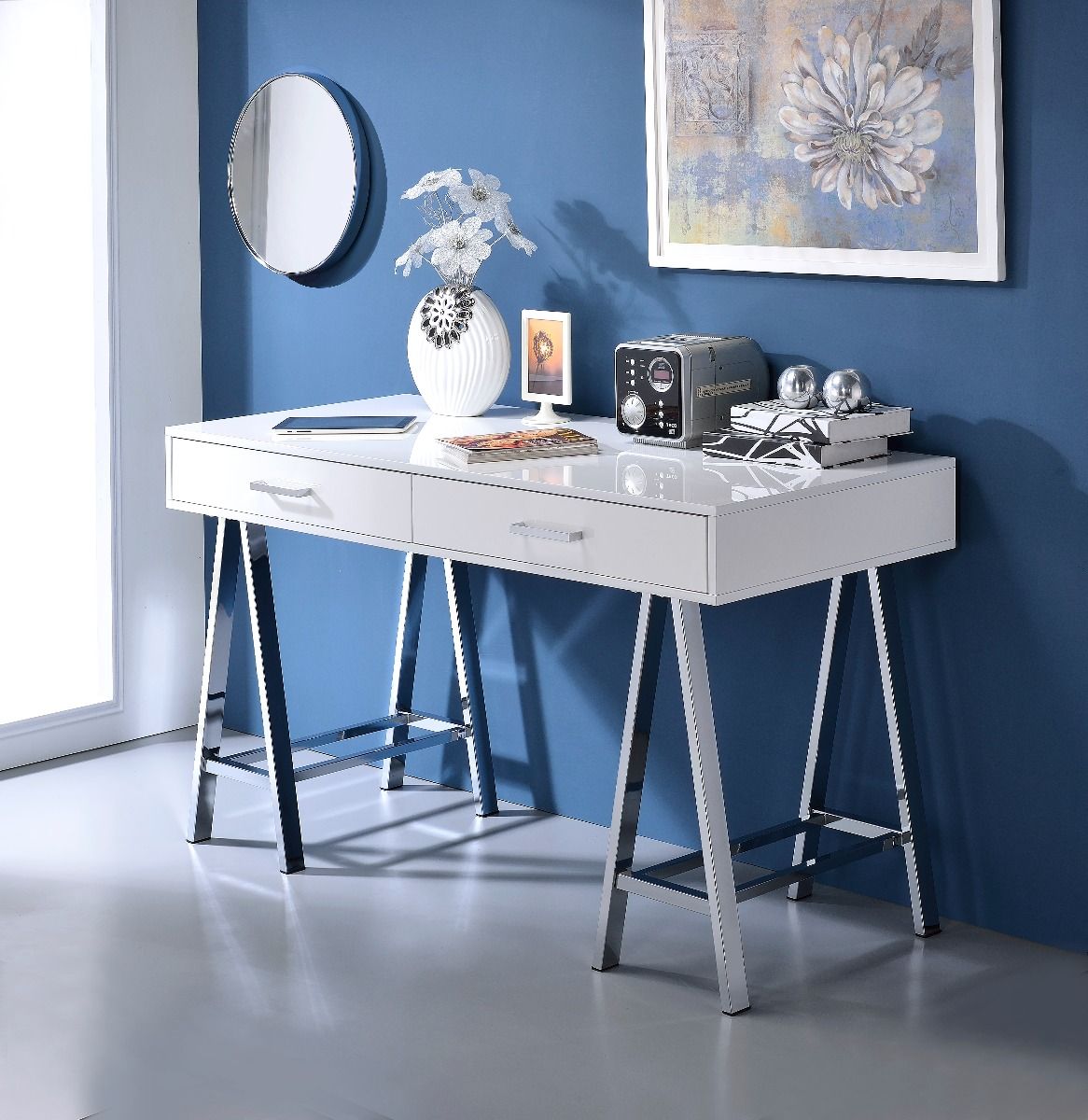 Coleen - Writing Desk With USB