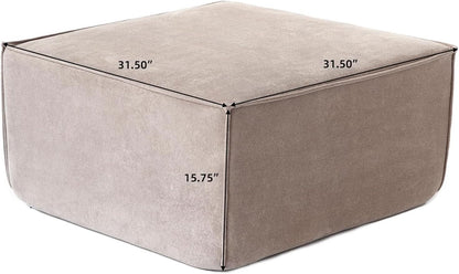 Modular Sectional Sofa Ottoman 31.5 Inches Espresso