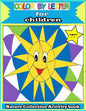 color by letter for children: Nature Collection Activity book ages 3-8: Totally Cool Sticker Puzzles - Practice for Kids with Pen Control, Line Trac - Paperback