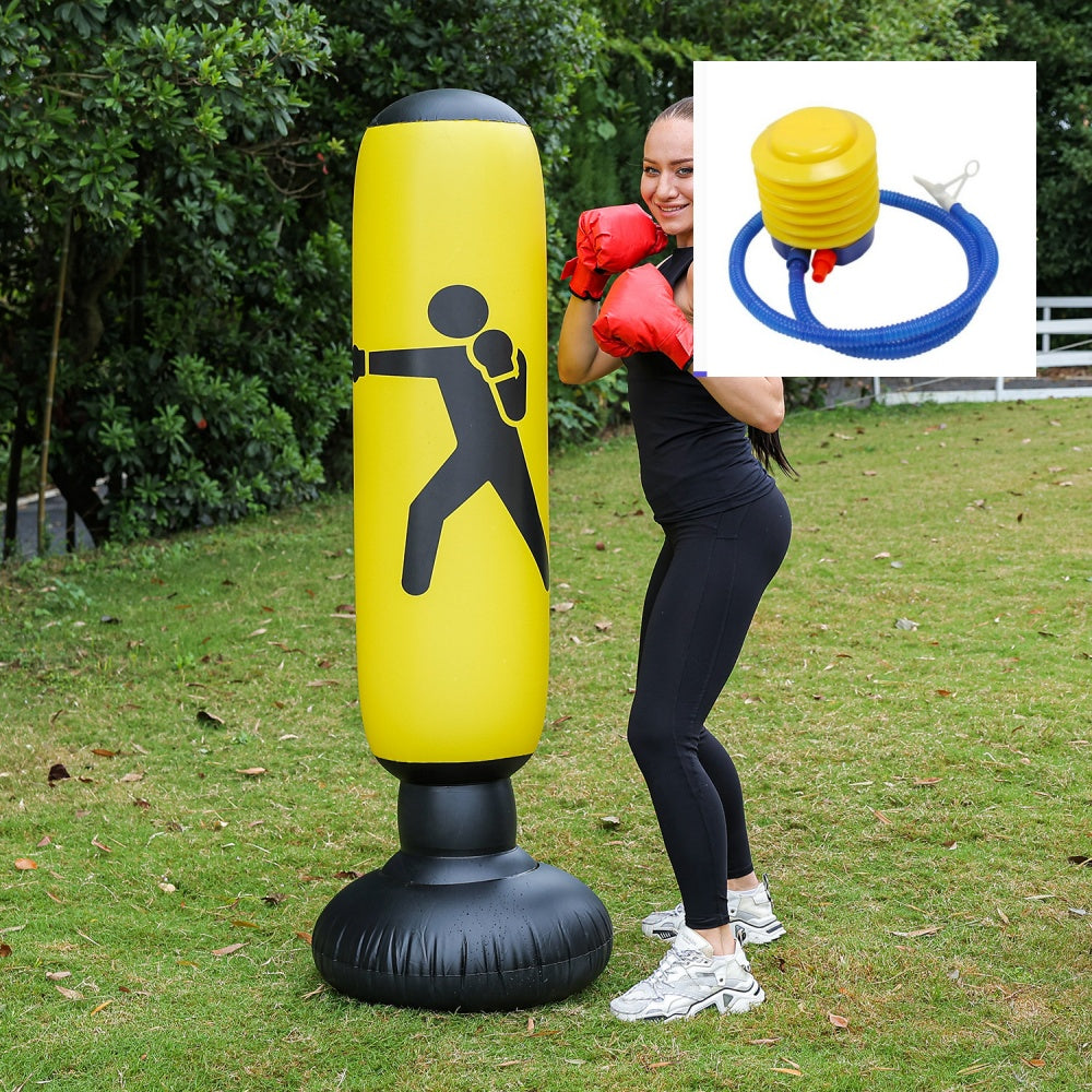 Fitness Inflatable Boxing Column Fighting Column Sandbag Vertical Venting Toy