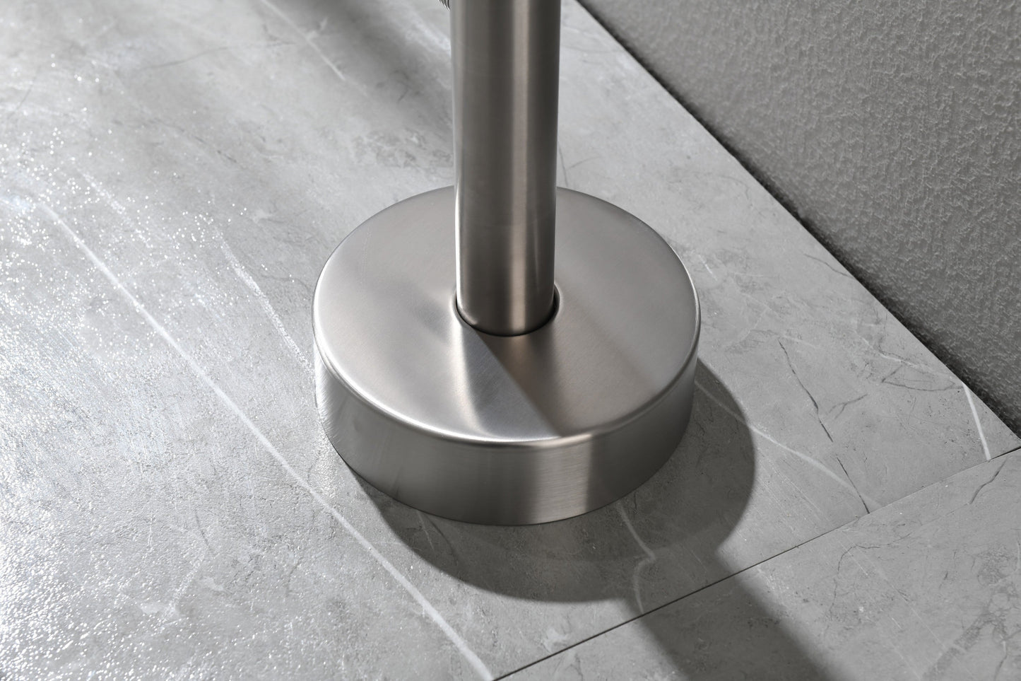 Floor Mounted Tub Faucet High Flow Freestanding Tub Filler with Handheld Shower Swivel