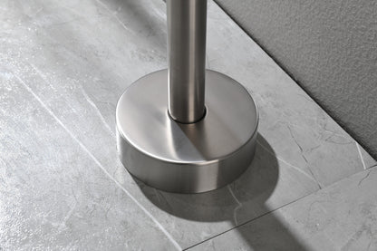 Floor Mounted Tub Faucet High Flow Freestanding Tub Filler with Handheld Shower Swivel