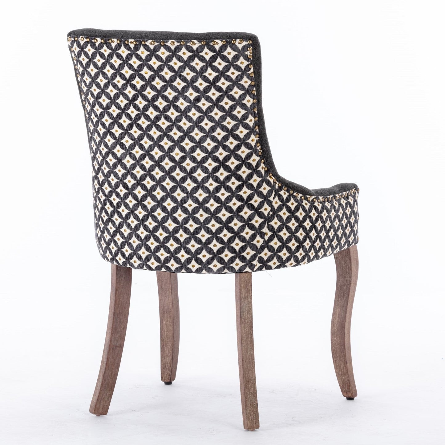 Ultra Side Dining Chair, Thickened fabric chairs with neutrally toned solid