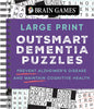 Brain Games - Large Print Outsmart Dementia Puzzles: Prevent Alzheimer's Disease and Maintain Cognitive Health - Spiral