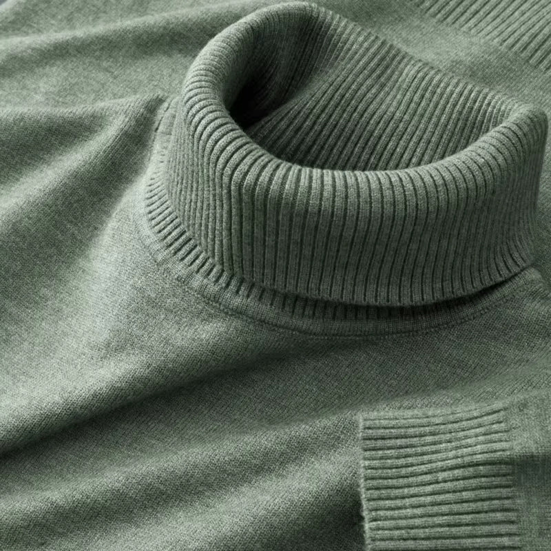 Skin-friendly Casual Warm Turtleneck Sweater For Men