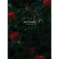 Notary Journal: Hardbound Public Record Book for Women, Logbook for Notarial Acts, 390 Entries, 8.5" x 11", Red Roses Cover - Hardcover