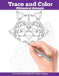 Trace and Color: Whimsical Animals: Adult Activity Book - Paperback