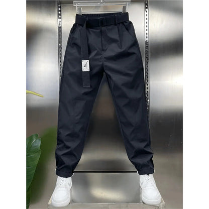 Trendy Relaxed-fit Versatile Patchwork Cropped Pants