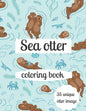 Sea otter coloring book: A coloring book for adults and kids otter image design paperback - Paperback