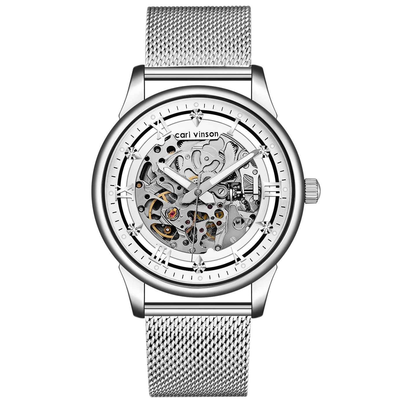 Fully Automatic Hollowed-Out Mens Mechanical Watch