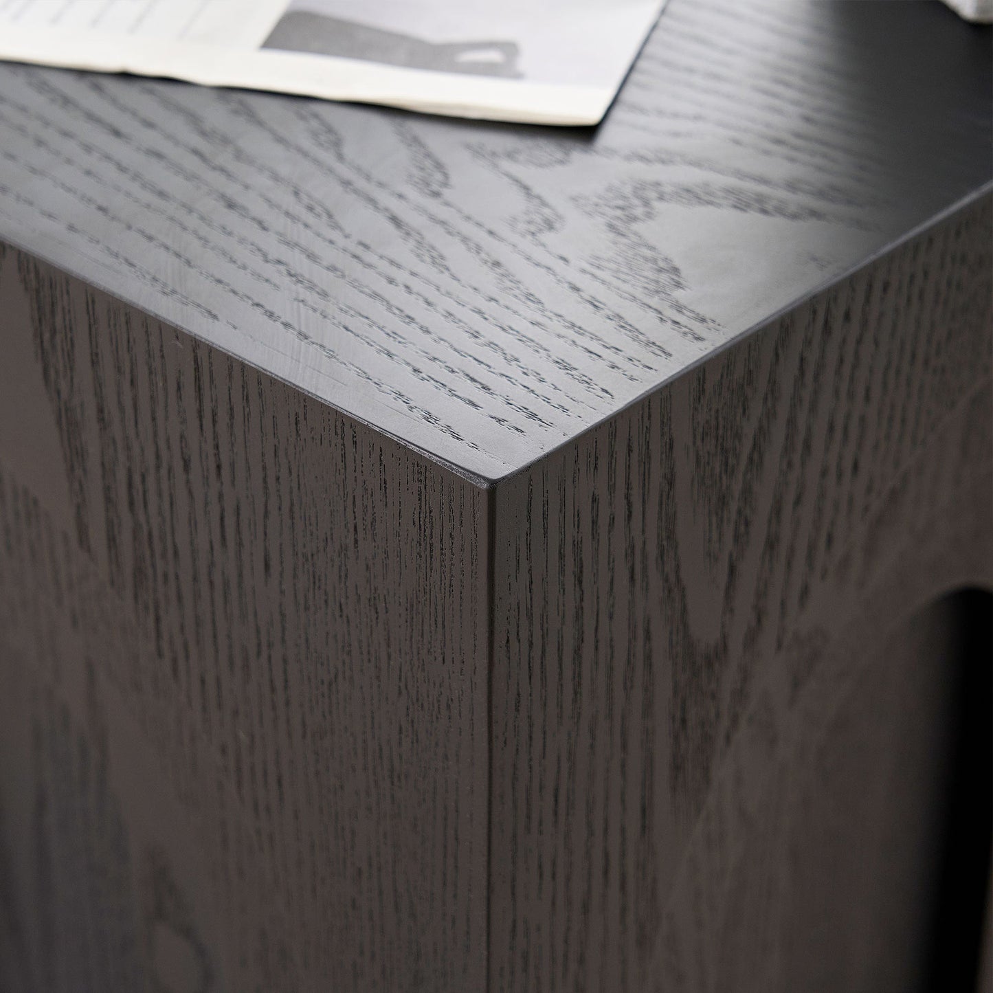 15.74 in Square Side Table, Coffee Table Accent, Living Room Bedroom, Black