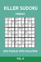 Killer Sudoku Medium 200 Puzzle WIth Solution Vol 4: Advanced Puzzle Sumdoku Book,9x9, 2 puzzles per page - Paperback