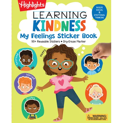 Learning Kindness My Feelings Sticker Book - Spiral
