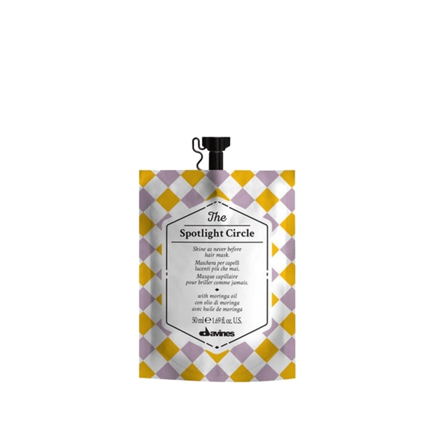 Davines The Spotlight Circle Mat Hair Care Mask 50ml - Nourishing & Shine Enhancing for Matte Hair
