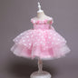 Children's Flower Princess Dress Year-old Girl Polka Dot