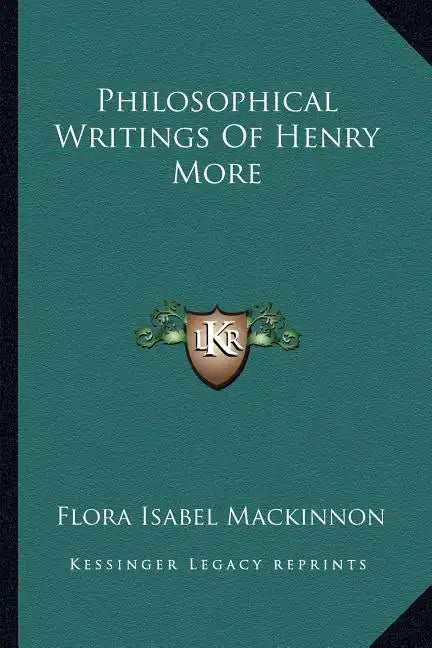 Philosophical Writings of Henry More - Paperback