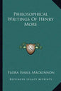 Philosophical Writings of Henry More - Paperback