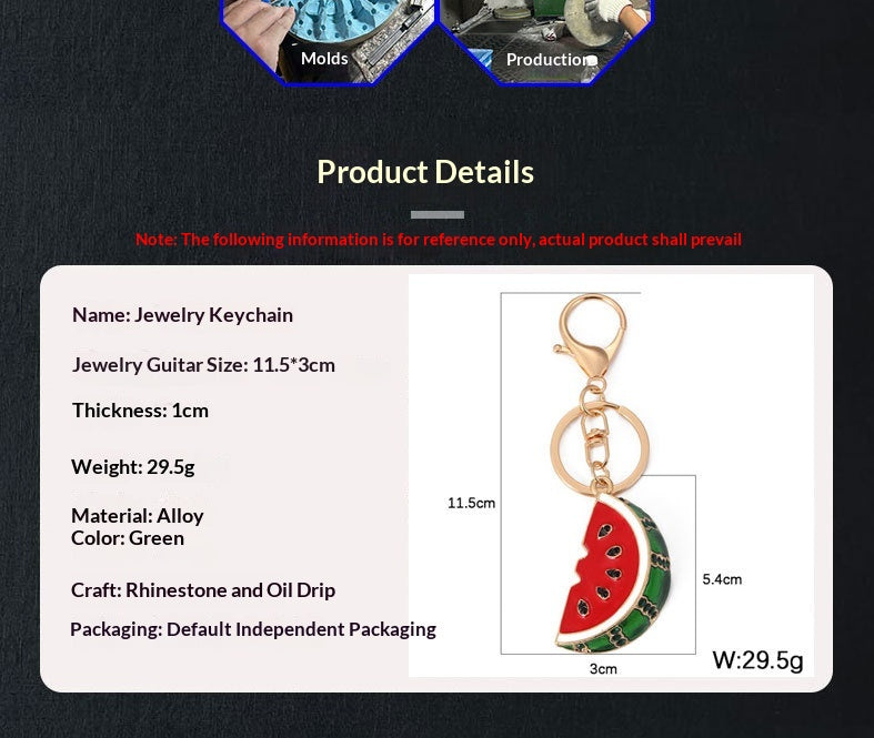 Fruit Watermelon Ornament Hanging Decoration