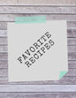 Favorite Recipes: Deluxe Recipe Binder - Paperback
