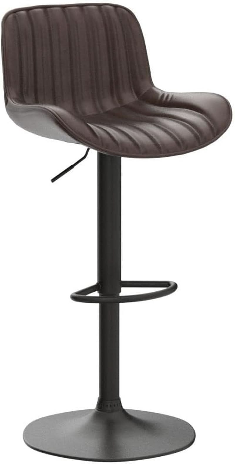 Mid Century Modern Adjustable Height Swivel Bar Stools