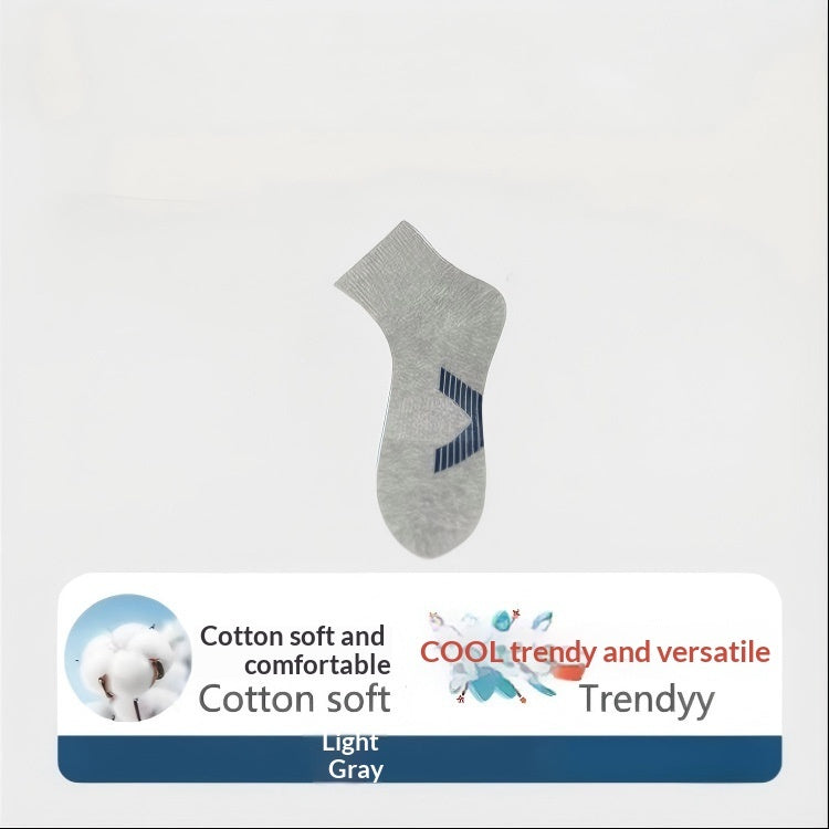 Combed Cotton Antibacterial Mens Mid-Calf Socks For Spring Autumn And Winter