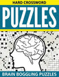 Hard Crossword Puzzles: Brain Boggling Puzzles - Paperback