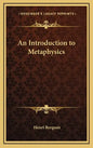 An Introduction to Metaphysics - Hardcover