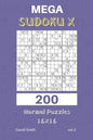 Mega Sudoku X - 200 Normal Puzzles 16x16 Vol.2 - Paperback