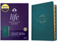 NKJV Life Application Study Bible, Third Edition, Large Print (Leatherlike, Teal Blue, Indexed, Red Letter) - Imitation Leather