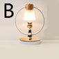 Solid Wood Bedroom Bedside Table Lamp