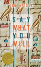Say What You Will (Able Muse Book Award for Poetry) - Paperback